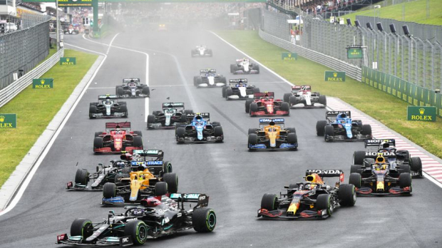 wet start at the Hungarian Grand Prix