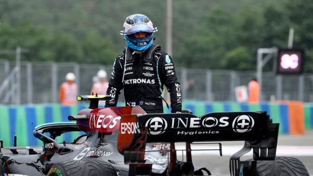 Valtteri Bottas after his crash in the Hungarian GP