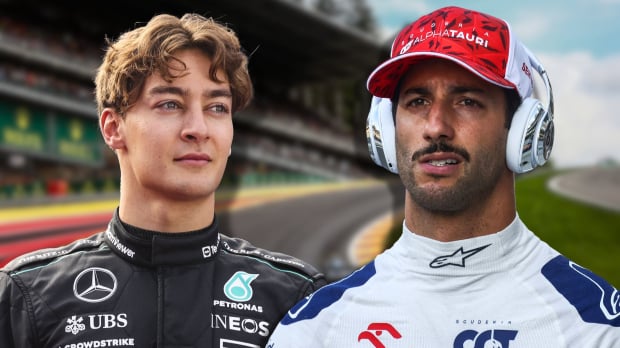 George Russell, Daniel Ricciardo, 2024, Social