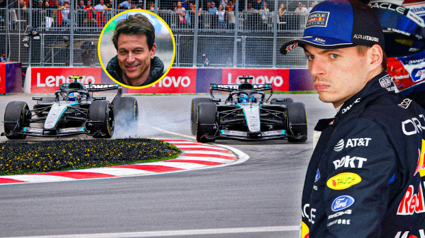 Wolff, Verstappen, Russell, Antonelli, socials — Foto: © IMAGO x GPFANS
