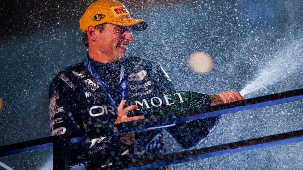 Max Verstappen after his win in Vegas
