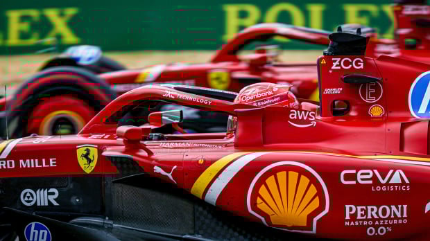 Charles Leclerc and Carlos Sainz at the 2024 United States Grand Prix