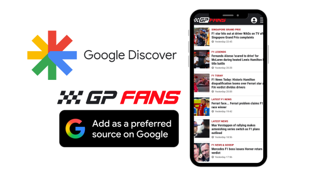 An advertisement for Google Discover and GPFans including a smart phone are pictured — Foto: © IMAGO