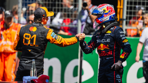 Oscar Piastri and Max Verstappen