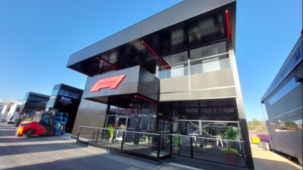 F1 motorhome