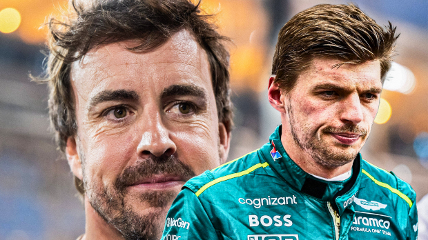 Alonso, Verstappen, socials