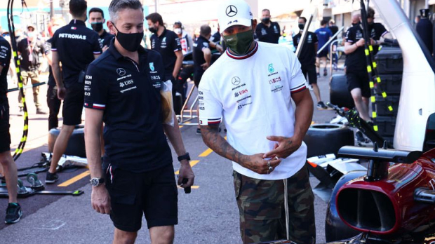 Lewis Hamilton talking