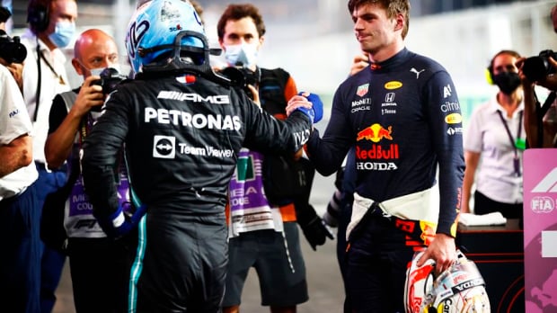 Valtteri Bottas and Max Verstappen