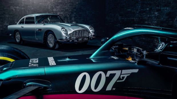 Aston Martin has tweaked its livery ahead of latest James Bond film 