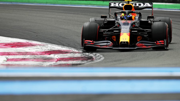 Sergio Pérez in Q2 in Frankrijk