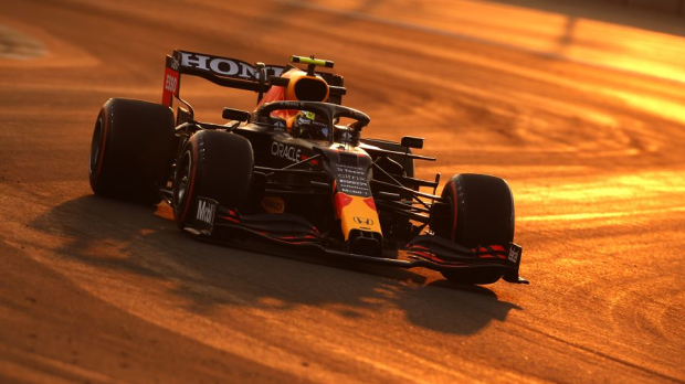 Perez driving in Jeddah.