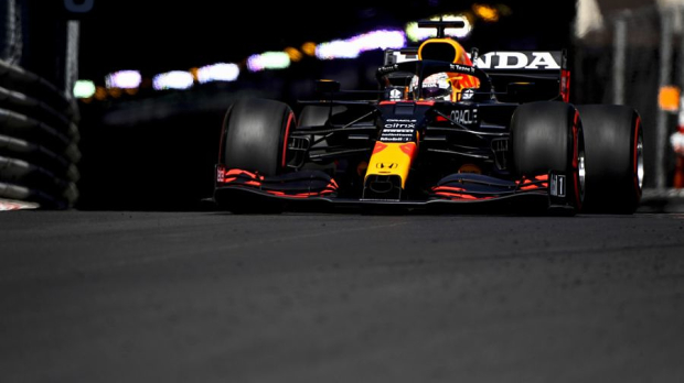 Max Verstappen during free pratice on Saturday in Monaco