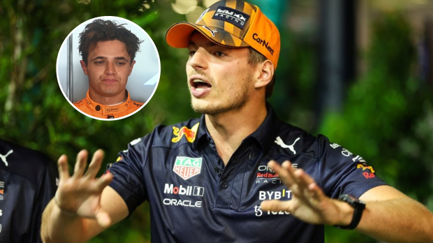 Max Verstappen and Lando Norris