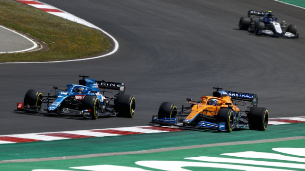Fernando Alonso in the Portuguese Grand Prix