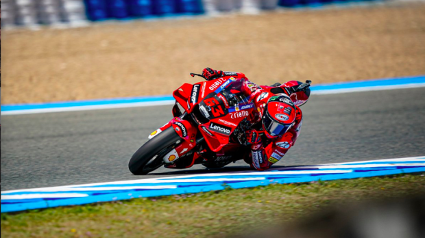 Pecco Bagnaia en el circuito de Jerez en el Gran Premio de España de MotoGP