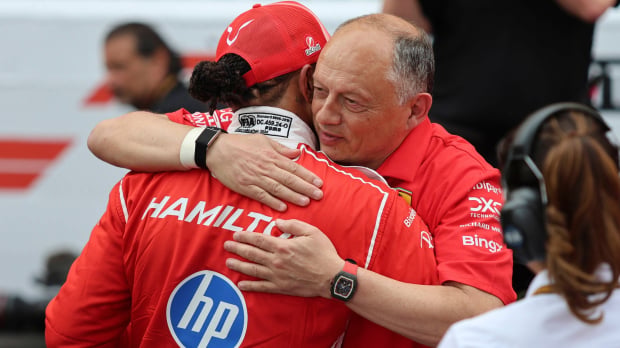 Lewis Hamilton, Fred Vasseur, Ferrari, Monaco, 2026 — Photo: © IMAGO