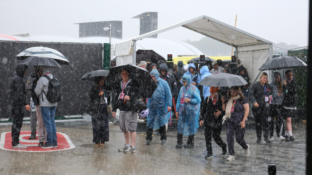 Rain at Silverstone