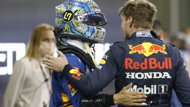 Max Verstappen and Lando Norris