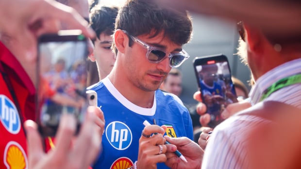 Charles Leclerc at Monza