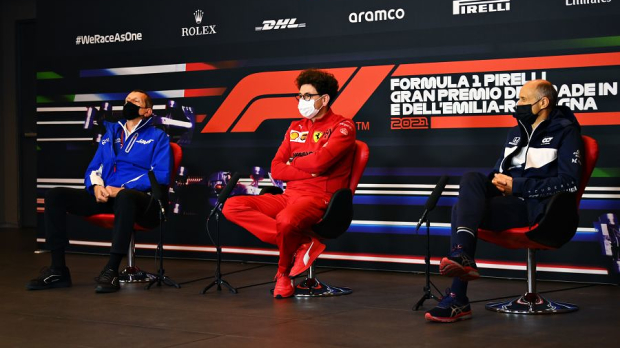 Binotto, Steiner, Tost, AlphaTauri, Ferrari, Haas, Imola