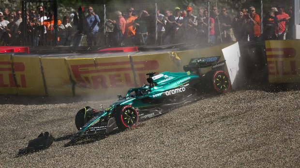 Stroll crashes in qualifying at Zandvoort