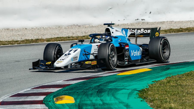 Richard Verschoor in Barcelona during F2-test