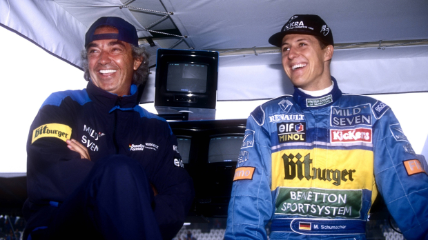 flavio briatore, michael schumacher, benetton