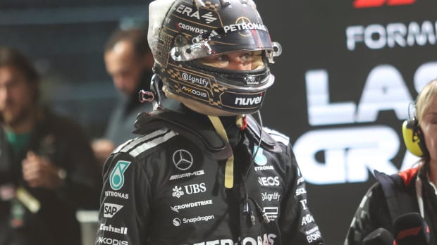 Russell after qualifying in Las Vegas