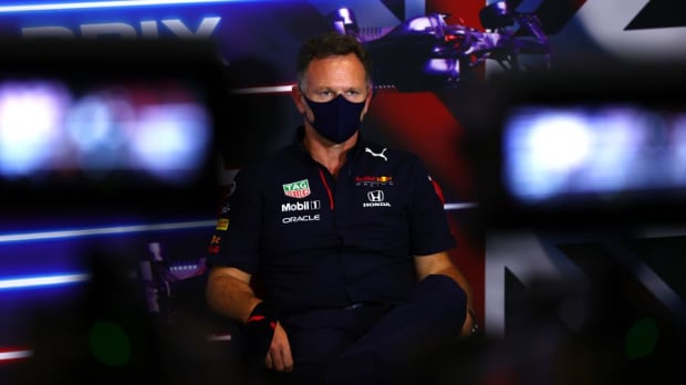 Christian Horner during press conference