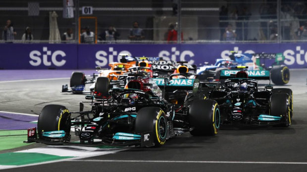 Hamilton, start, Saudi 
