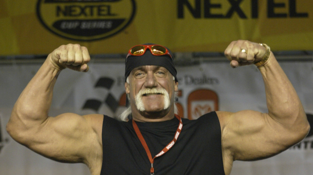 Hulk Hogan serving as grand marshal for a NASCAR race