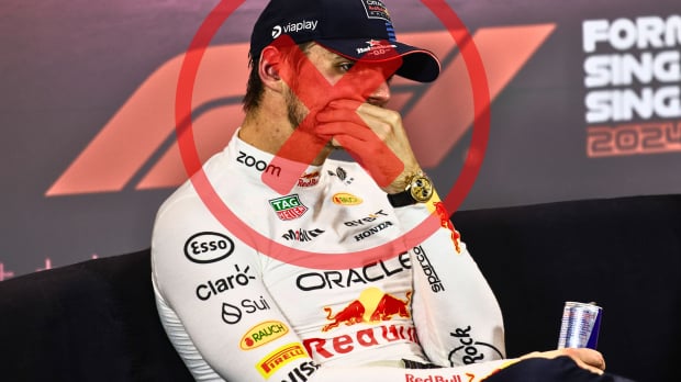 Verstappen not at press conference