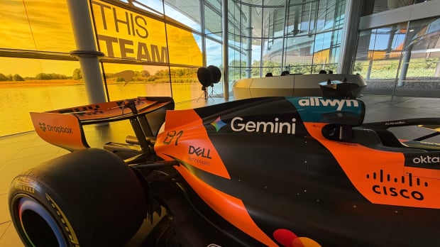 Allwyn is an official partner of McLaren and sponsor of the F1 formation lap
