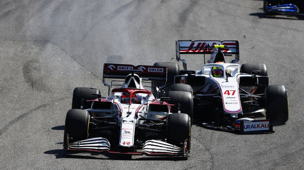 Schumacher and Raikkonen in Brazil