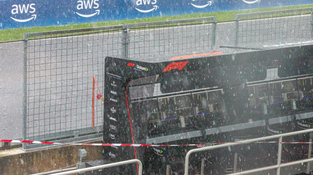 Rain in paddock in Canada