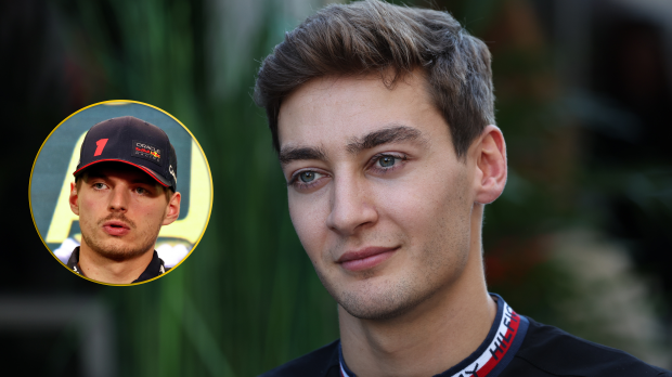 Russell, Verstappen