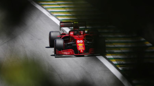 Sainz, Ferrari, Brazil 