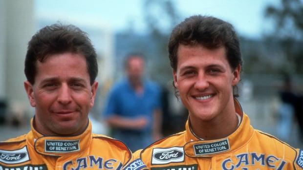 Martin Brundle and Michael Schumacher were team-mates at Benetton in 1992