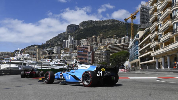 Richard Verschoor in actie in Monte Carlo.