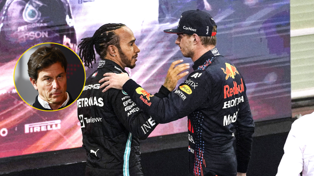 Wolff, Hamilton, Verstappen, socials