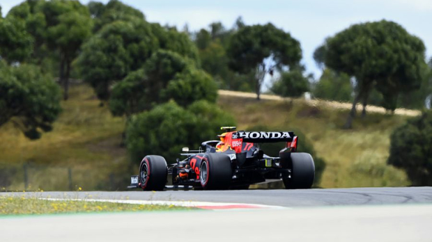 Sergio Perez in the third practice