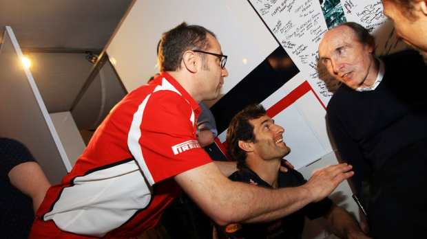 Domenicali and Sir Frank Williams