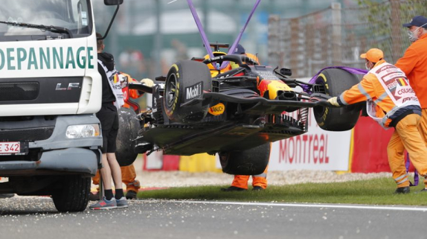 RB16B from Max Verstappen after his crash at Spa