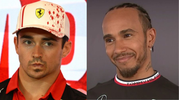 Charles Leclerc, lewis hamilton split