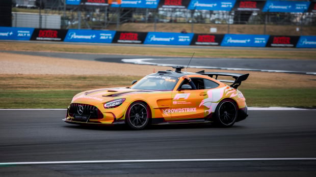 Orange Safety Car at F1 Silverstone 