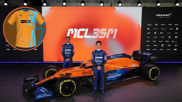 F1 Cars as Football Shirts