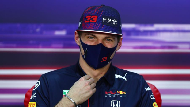 Max Verstappen voor Social Wall. 