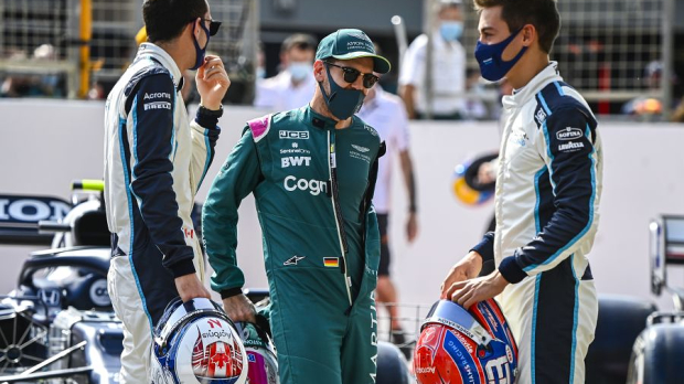 Vettel, Russell, Latifi