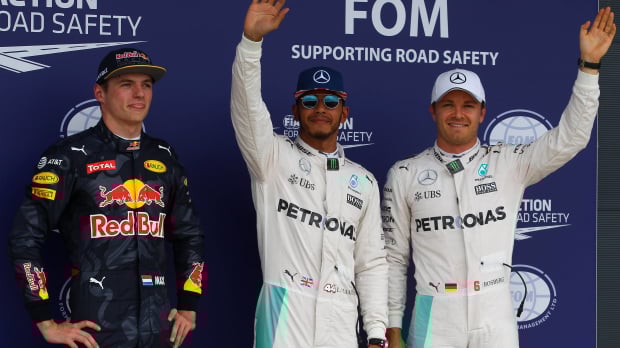 Max Verstappen, Lewis Hamilton, Nico Rosberg, Silverstone, 2016, generic — Foto: © IMAGO