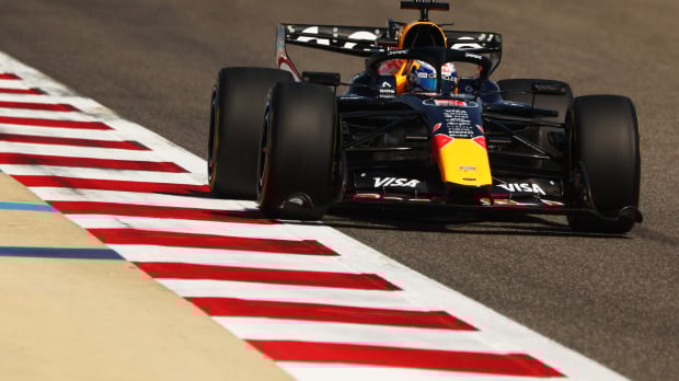 Verstappen during Bahrain Testing